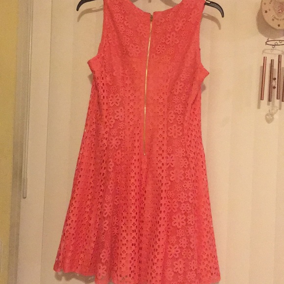 Coral Cocktail Dress. - Picture 4 of 6